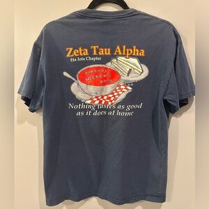 Gildan VSU ZTA Parents Weekend 2008 Short Sleeve Pocket Tee Size M Navy